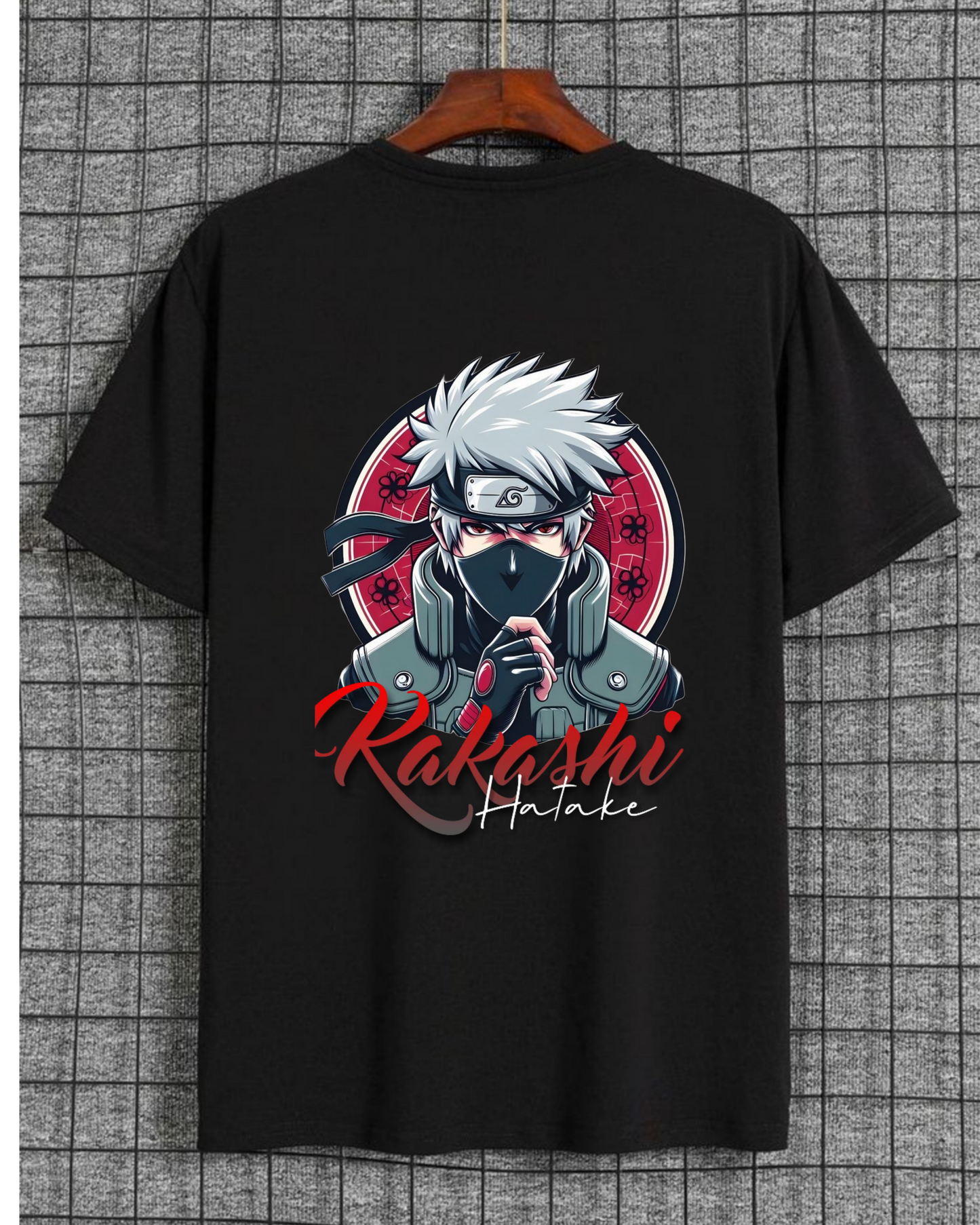 kakashi anime print oversized tee