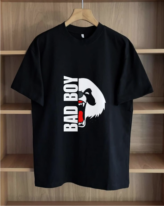 Bad Boy Print Oversized Tee