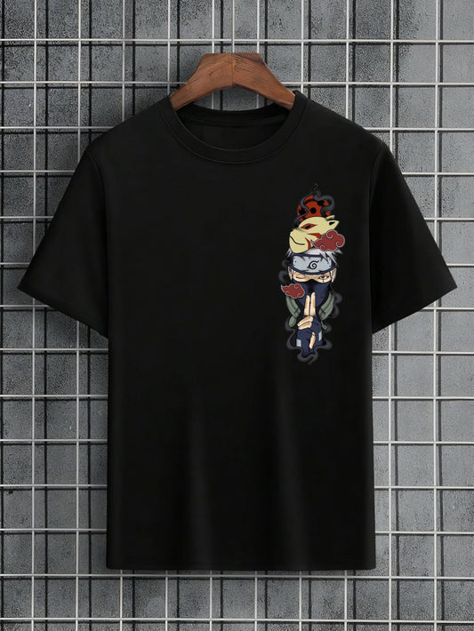 kakashi anime print oversized tee