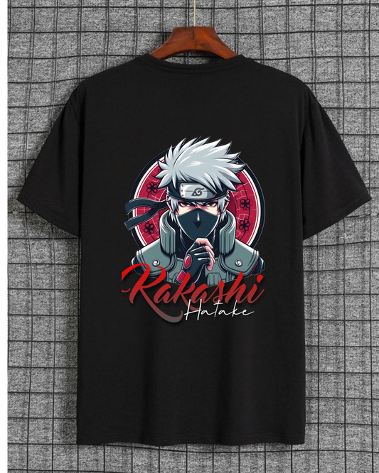 kakashi anime print oversized tee