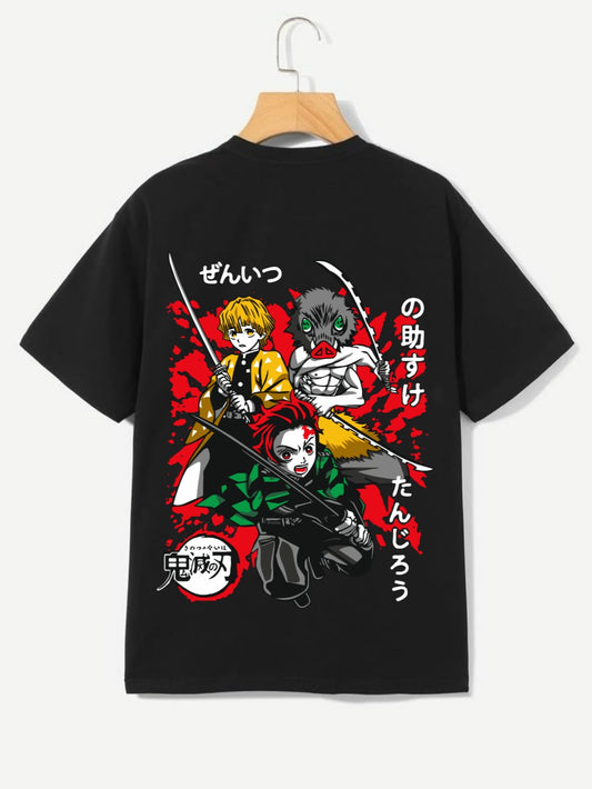 Demon Slayer 😈 || Anime Tshirt || Pure Cotton|| 210 GSM